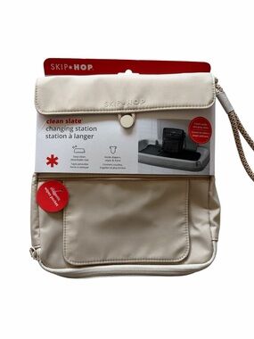 NWT Skip Hop Clean Slate Travel Changing Station - Cream/Beige Baby Maternity